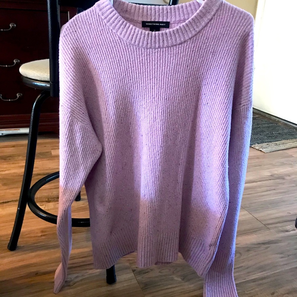 Something Navy pink sweater